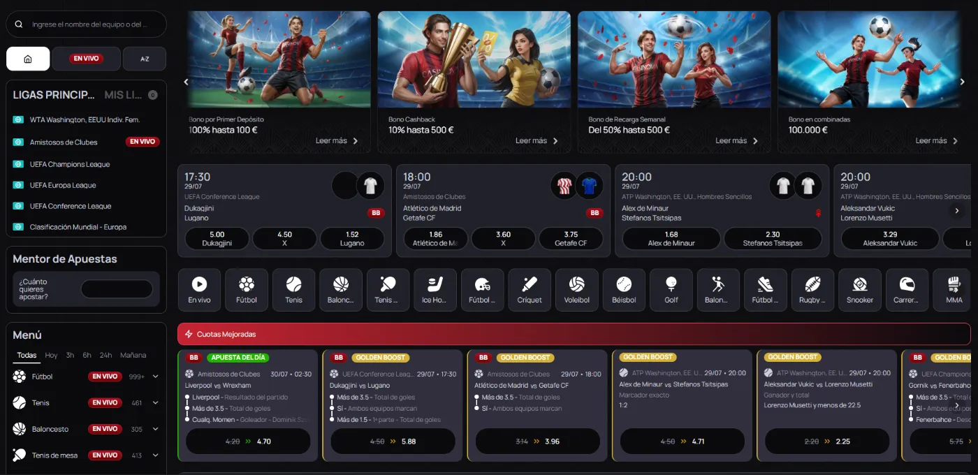 Apuestas deportivas y eSports en Casinova Apuestas deportivas y eSports en Casinova